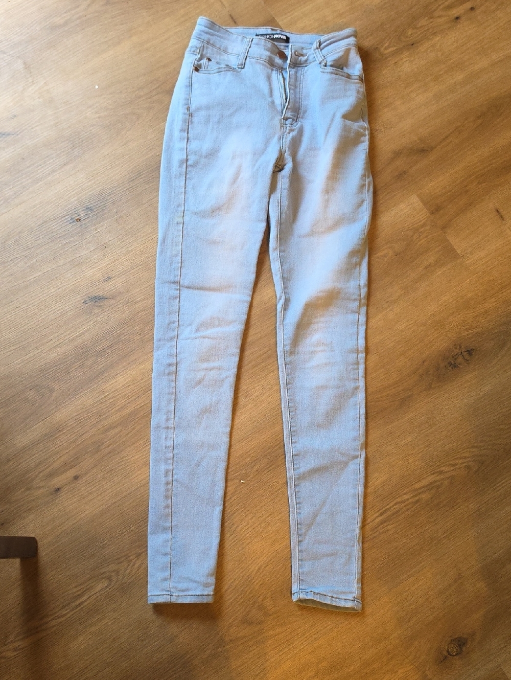 Fashion Nova Light Wash Denim Jeans - Light Blue